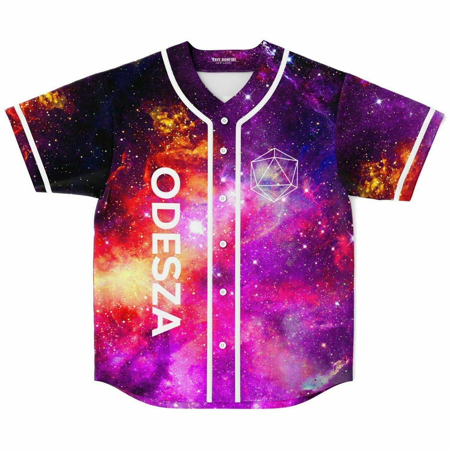 ODESZA Purple Magenta Galaxy Rave Baseball Jersey