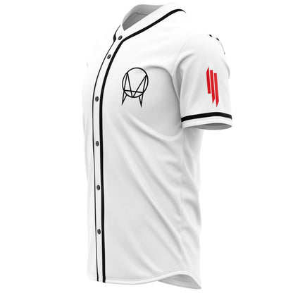 Skrillex White Owsla Owl Rave Baseball Jersey