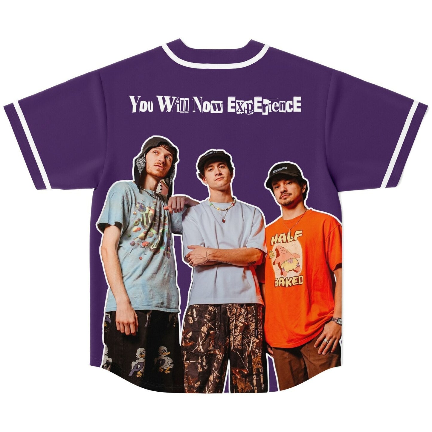 Levity Purple Body Brush Script Rave Baseball Jersey