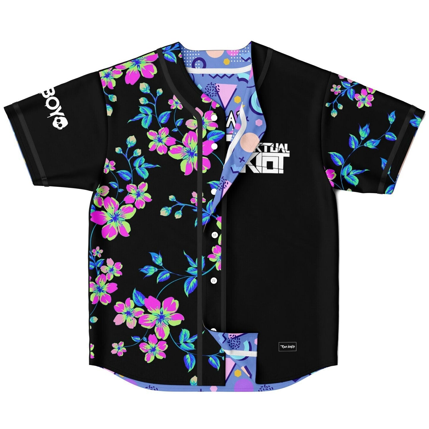 Barely Alive Periwinkle Blue 80S Rave Basketball Jersey