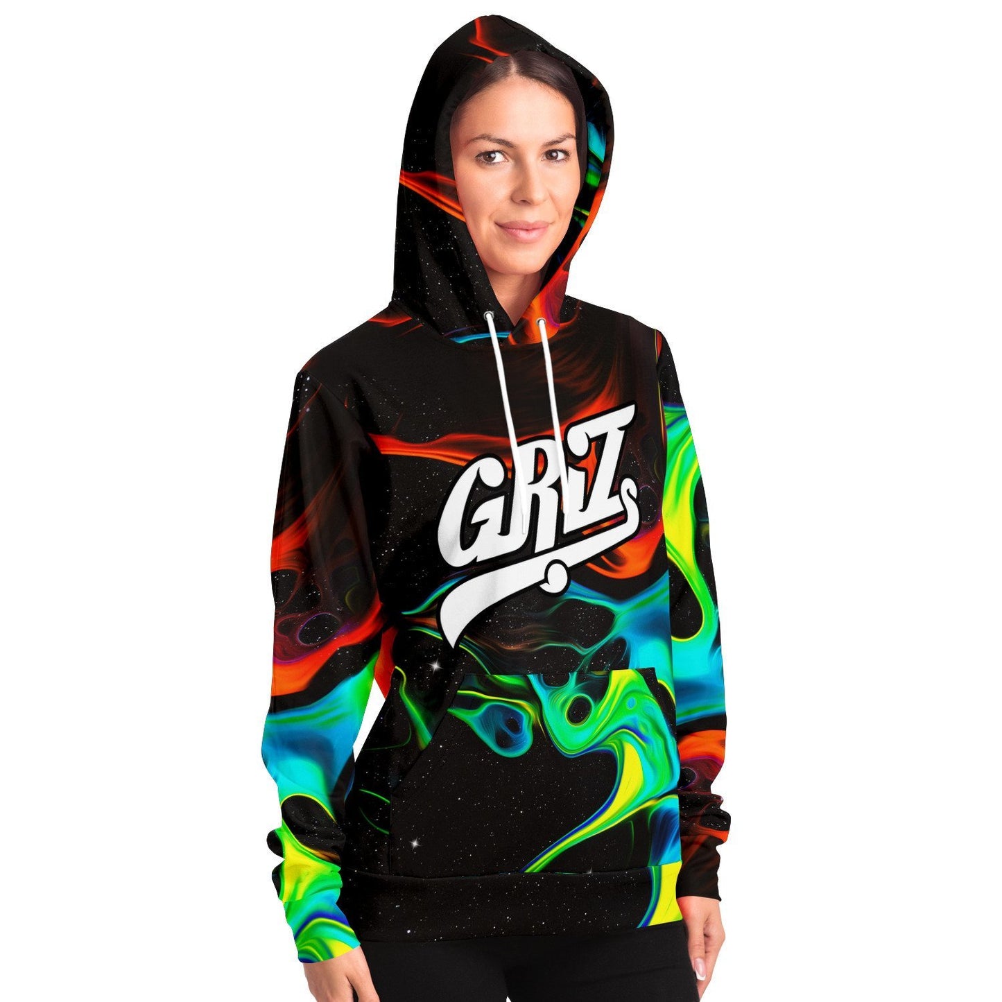 GRiZ Script Liquid Paint Rave Hoodie