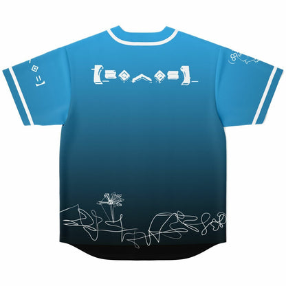 Porter Robinson Sky Blue Minimalist White Rave Baseball Jersey