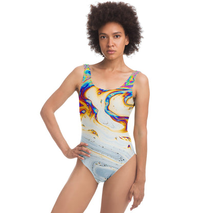 White Soap Bubble Rave Swimsuit