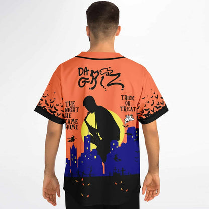 GRiZ Orange Halloween Night Rave Baseball Jersey