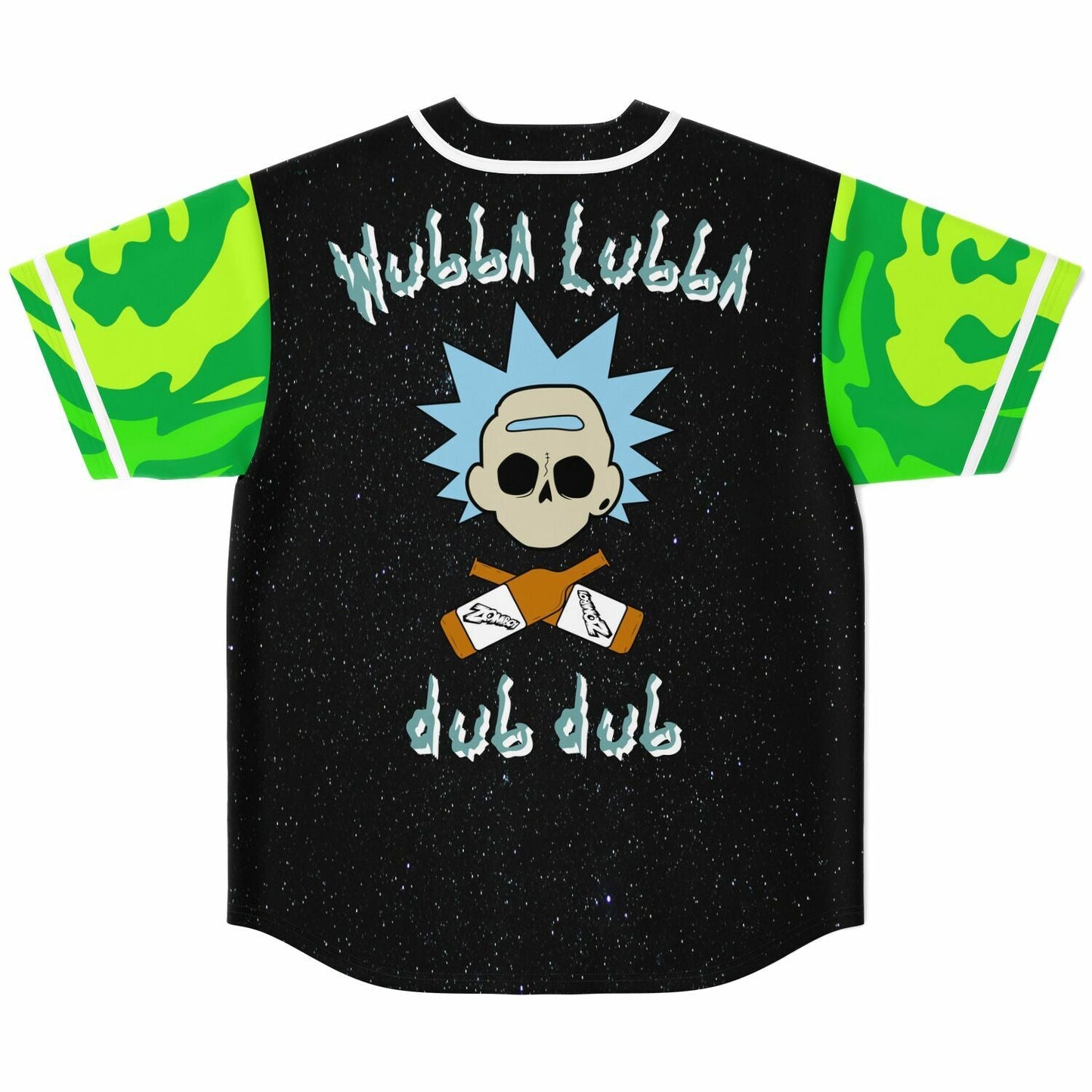 Black Starry Cartoon Mad Rave Baseball Jersey