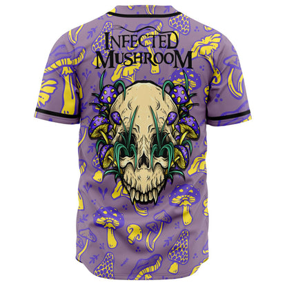 Infected Mushroom Lavender Psychedelic Mushrooms Rave Baseball Jersey
