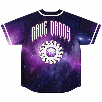 Purple Violet Cosmic Galaxy Rave Baseball Jersey