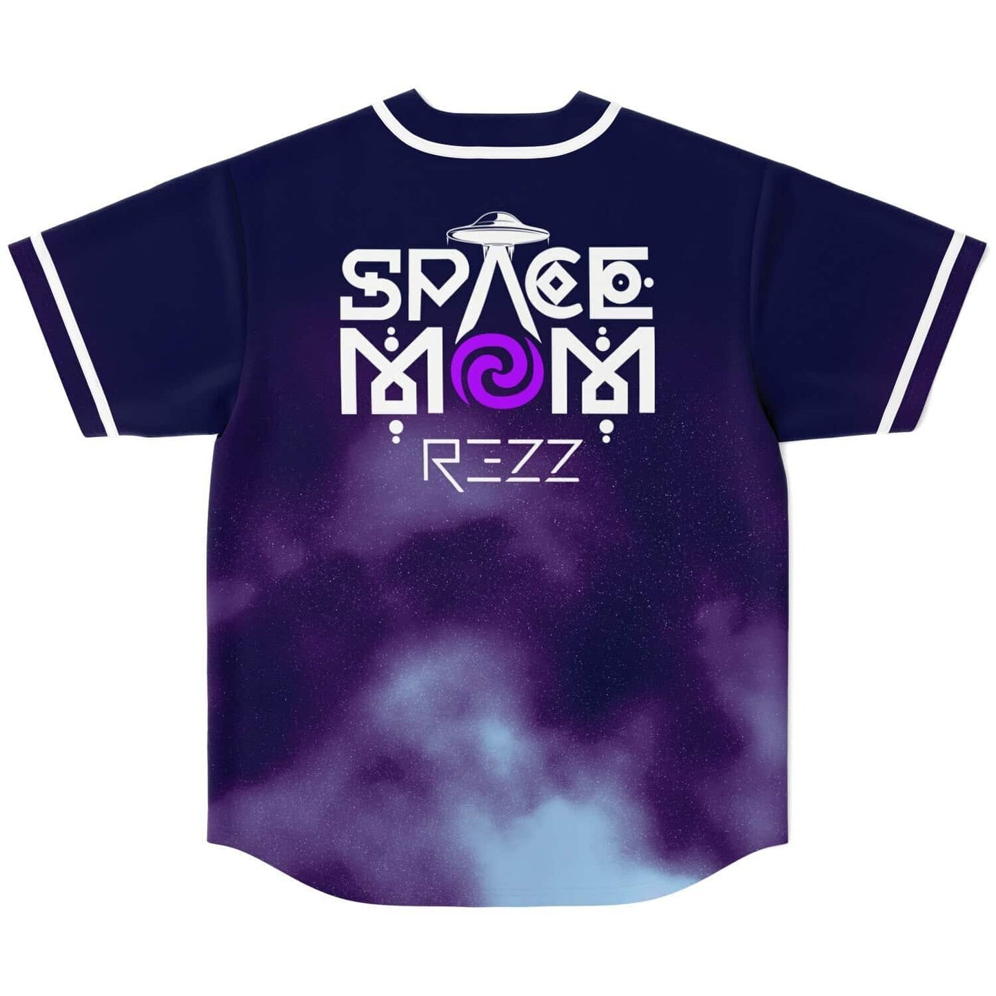 REZZ Deep Navy Cosmic Nebula Rave Baseball Jersey