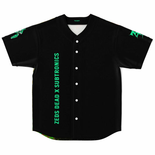 Zeds Dead x Subtronics Black Plain Rave Baseball Jersey