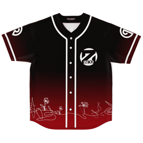 Zedd Black Deep Circular Z Rave Baseball Jersey