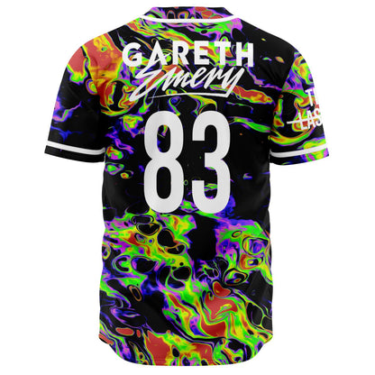 Gareth Emery Black Psychedelic Neon Rave Baseball Jersey