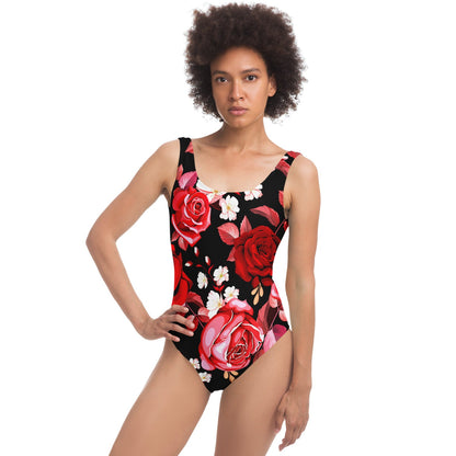 Black Roses Cherry Rave Swimsuit