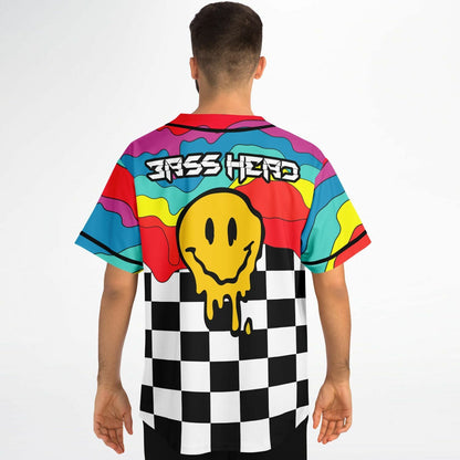 Rainbow Melting Rave Baseball Jersey