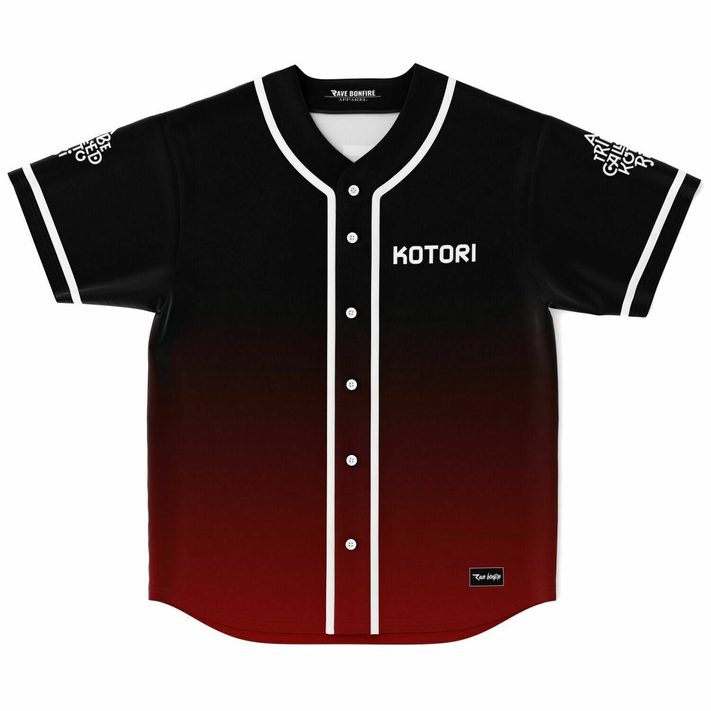 Kotori Black Deep Anime Girl Rave Baseball Jersey