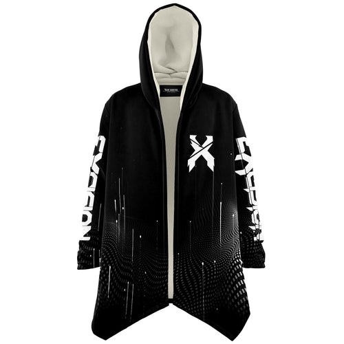 Excision Black Stylized Crossed Rave Cloak