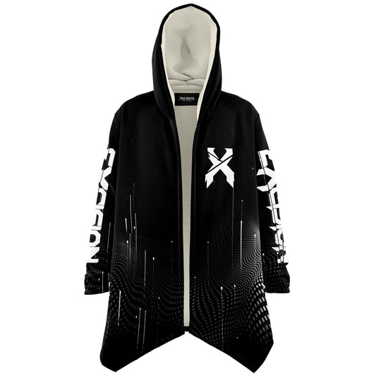 Excision Black Stylized Crossed Rave Cloak