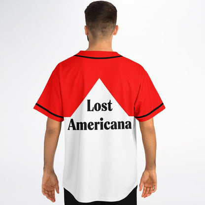 mgk Red White Block Baseball Rave Baseball Jersey