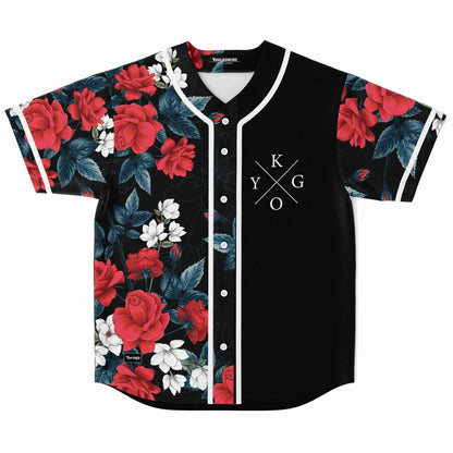 Kygo Black Floral Rave Baseball Jersey