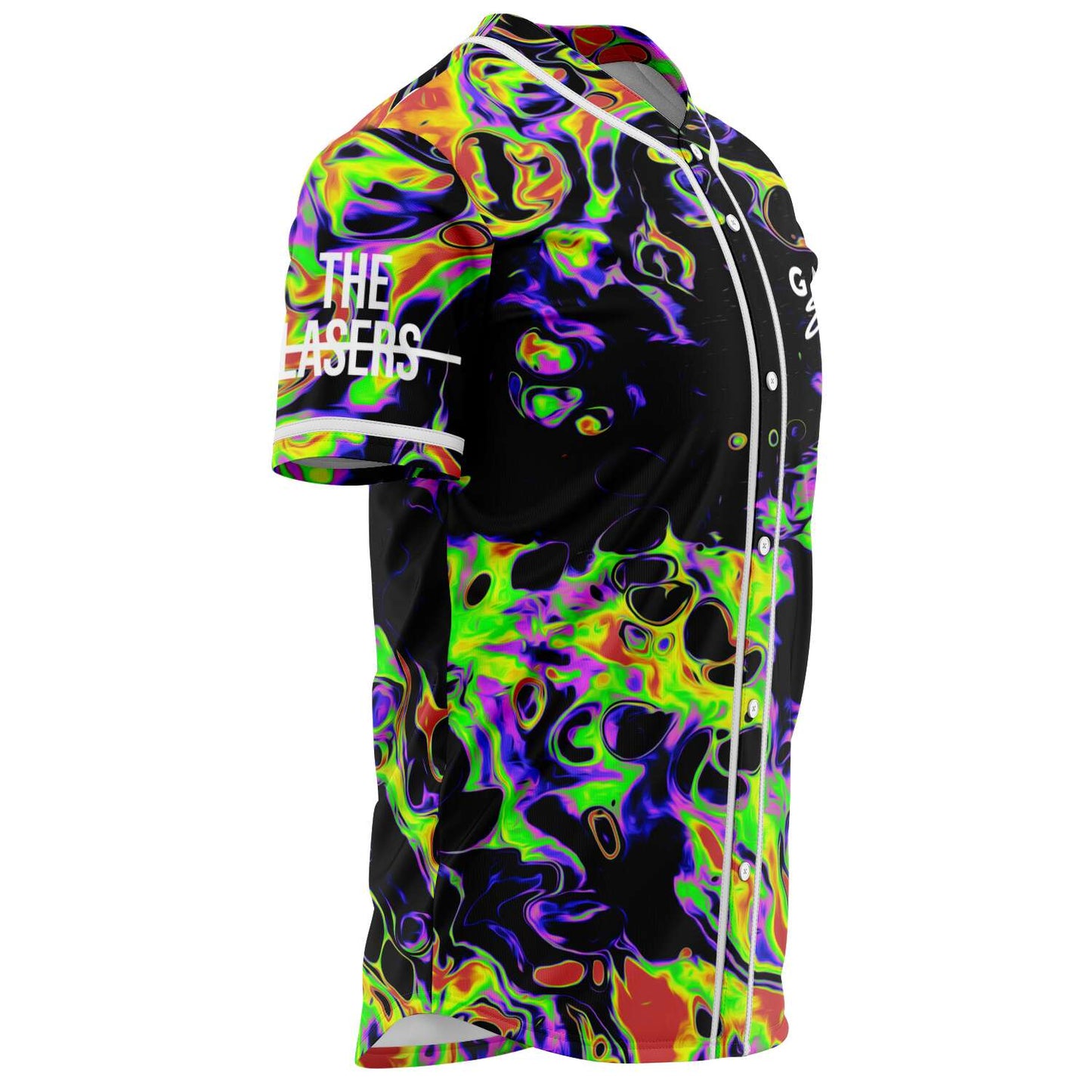 Gareth Emery Black Psychedelic Neon Rave Baseball Jersey