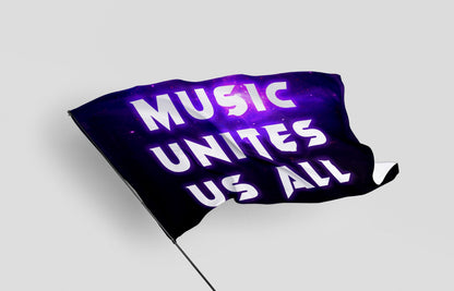 Black Galaxy Rave Flag