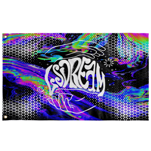 LSDREAM Vivid — Psychedelic Oil Rave Flag