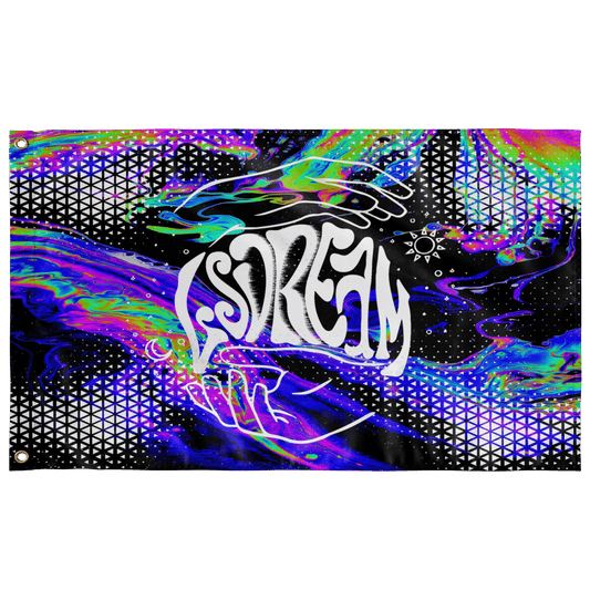 LSDREAM Vivid — Psychedelic Oil Rave Flag